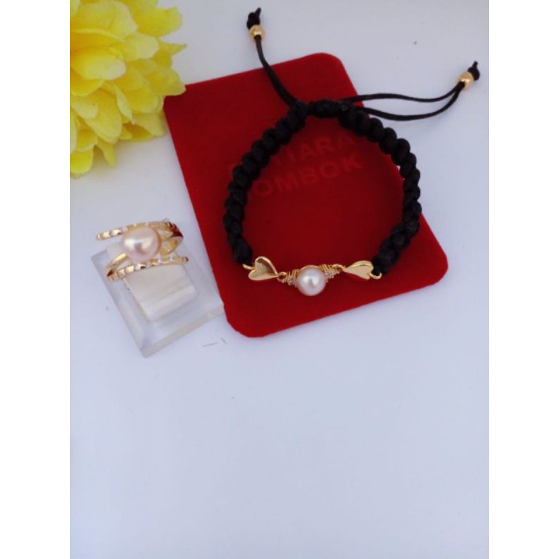 set tali serut mutiara Lombok