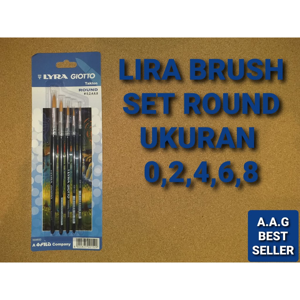 

LYRA BRUSH SET ROUND UKURAN 0,2,4,6,8