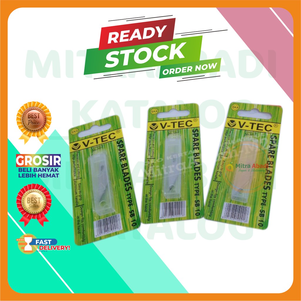 

V-TEC SPARE BLADE SB10 REFILL CRAFT KNIFE