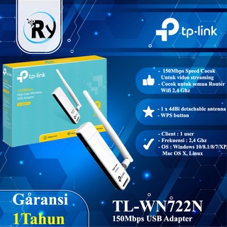 Tp-Link High Gain Wireless Usb Adapter 150mbps TL-WN722n Promo