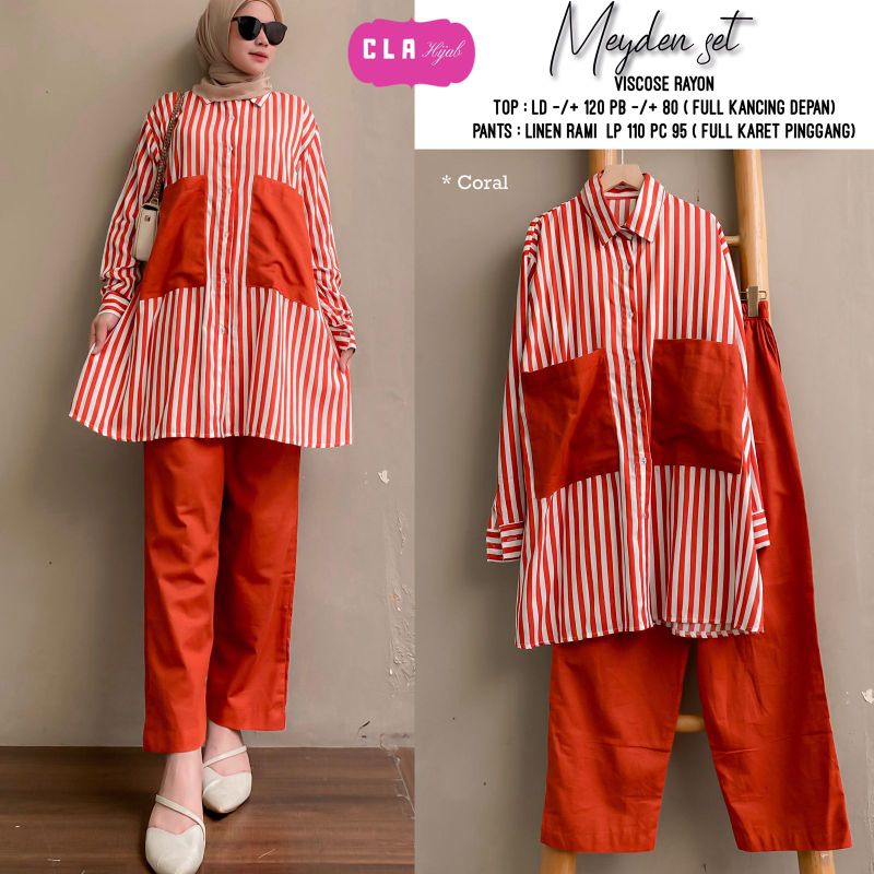 Meyden Set Atasan dan Pants Original by Cla Hijab
