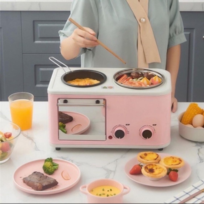 BAROKAH GAMIS GRATIS WAJAN GORENG PANCI STEAM GENIO KITCHEN SET 4 IN 1 kue roti cake