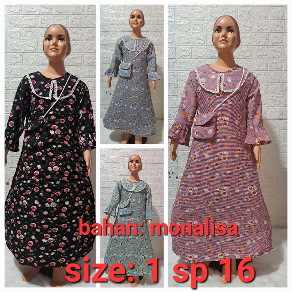 DRES ANAK PEREMPUAN TURUN NAIK FIRAL TIK-TOK BUAT USIA 3-8 TAHUN/BAJU ANAK/PAKAIAN ANAK/SETLAN ANAK