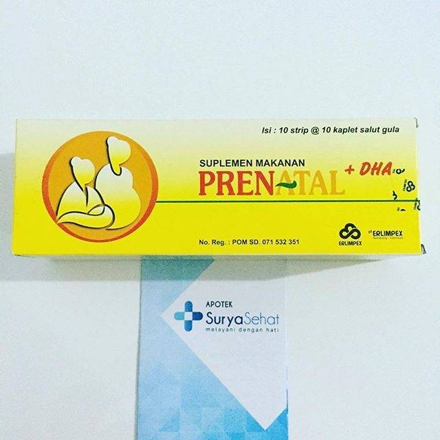 PRENATAL DHA 1 Strip isi 10 kaplet suplemen ibu hamil dan menyusui