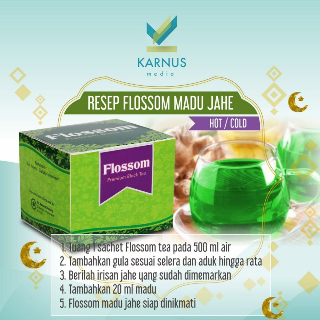 Teh Hitam Berkolagen FLOSSOM Premium Black Tea