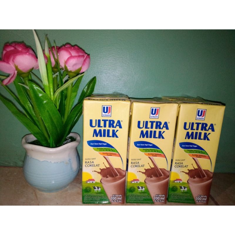 

Ultra milk coklat 200 ml isi 5