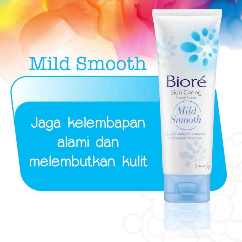 Biore Facial Foam Mild Smooth / Sabun Cuci Muka - 100 gr