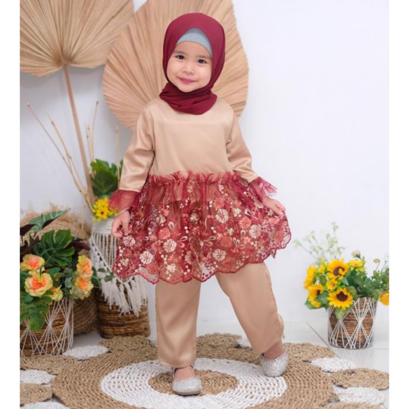 Afsheenastore One Set Rayya Cetta / Setelan Anak Dan Couple