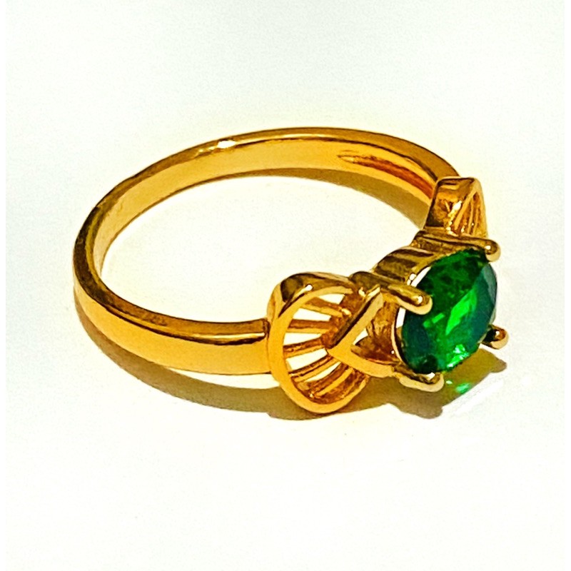 cincin wanita //cincin permata warna //cincin lapis emas //perhiasan wanita //cincin