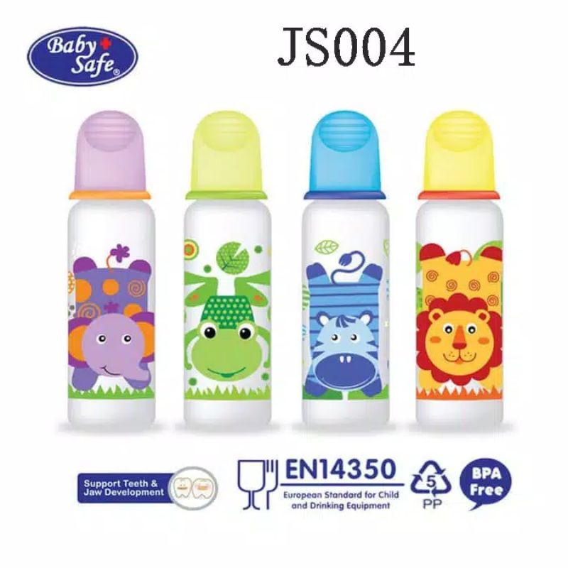 Baby Safe botol susu dot Bayi 125ml / 250ml / handle JS003 JS004 JS005