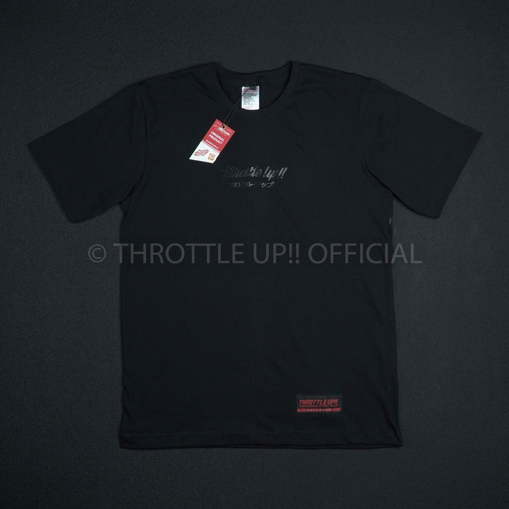 kaos &quot;SMPLYCTY of 22&quot; T-Shirt Black on Black - THROTTLE UP!!