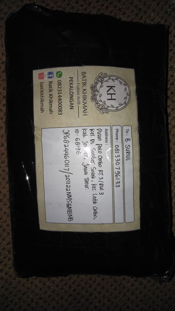 Kemeja Batik Pria Lengan Panjang Size M L Xl Xxl  Bswart Batik Hrb026