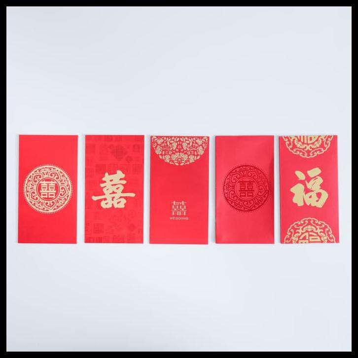 

Hot Hot Promo Angpao Merah Xuang Xi Amplop Uang Pernikahan Nikah Double Happiness