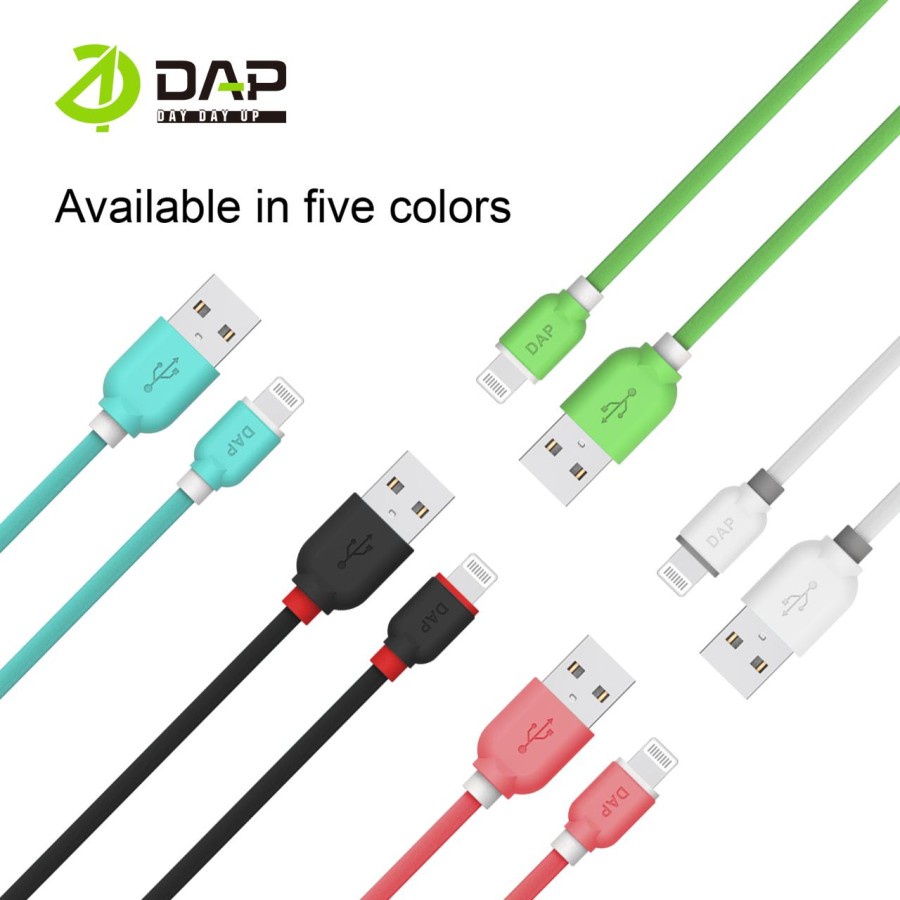 Kabel Data LIGHTNING DAP DYL100 - ISI 50 - Kabel IPHONE Fast Charging 2.4A 100 cm