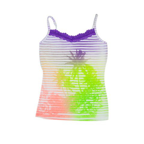 Tanktop Katun Anak Perempuan Remaja Cewe Tanktop Kids Palm Tank Top