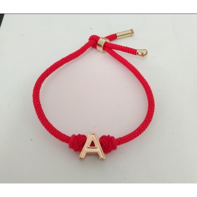 gelang tali pandora inisial huruf A-Z