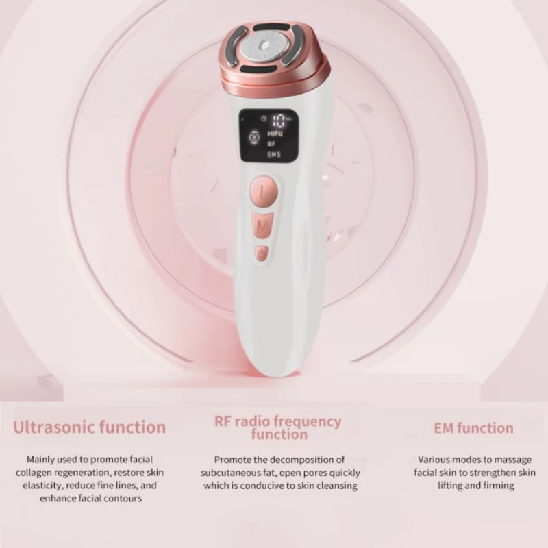 MINI HIFU NEWGEN LCD 3 MODE RF EMS HIFU ANTI AGING WRINKLE KERUTAN LIFTING UP KENCANGKAN WAJAH TIRUS