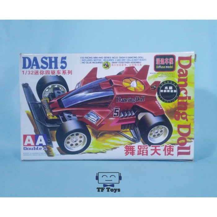 Tamiya Mini 4WD Dash 5 Dancing Doll Rinko merk AA Double A - Transparan