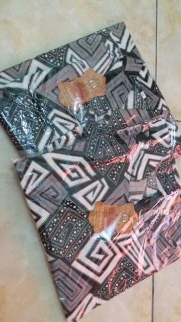 Kemeja Batik Pria Lengan Pendek M L Xl Xxl Motif G Abu Atasan Batik Seragam