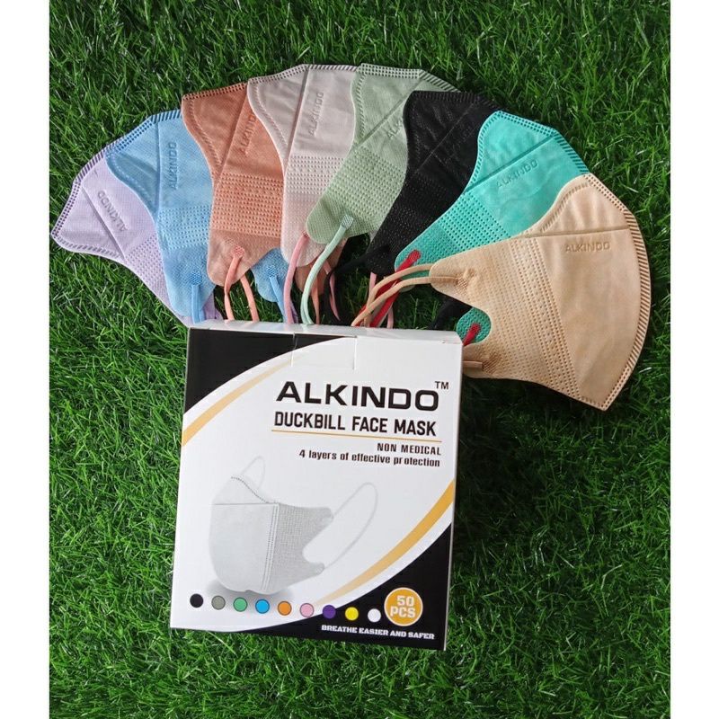 Masker duckbil alkindo mix warna isi 50 pcs murah