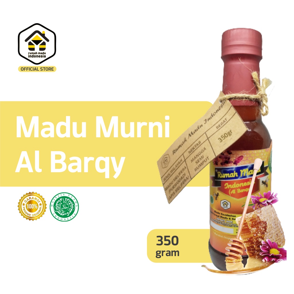 

Madu Murni Asli Lebah 350gr Apis Melifera Grade A | Alami Pure Natural Raw Honey Minuman Kesehatan