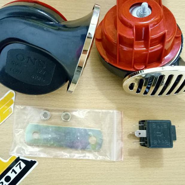 Klakson Keong + Relay Riley Klakson Motor / Klakson Motor Keong Double