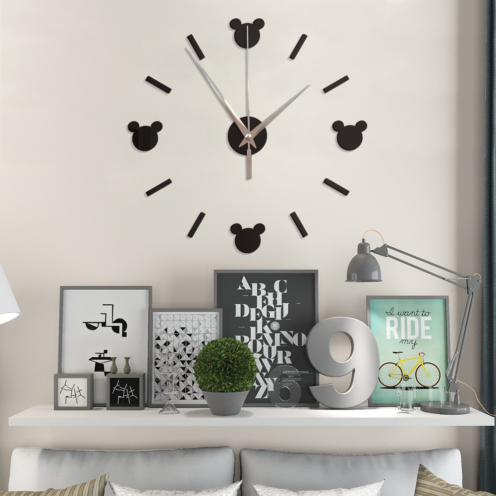 Jam Dinding Unik Analog Dekorasi 3D Modern Clock Tempel Tembok Dinding Motif 109