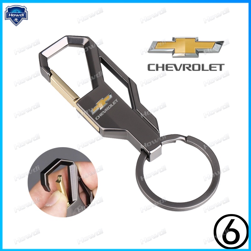 Set Gantungan Kunci Bahan Alloy Dengan Logo Untuk Chevrolet