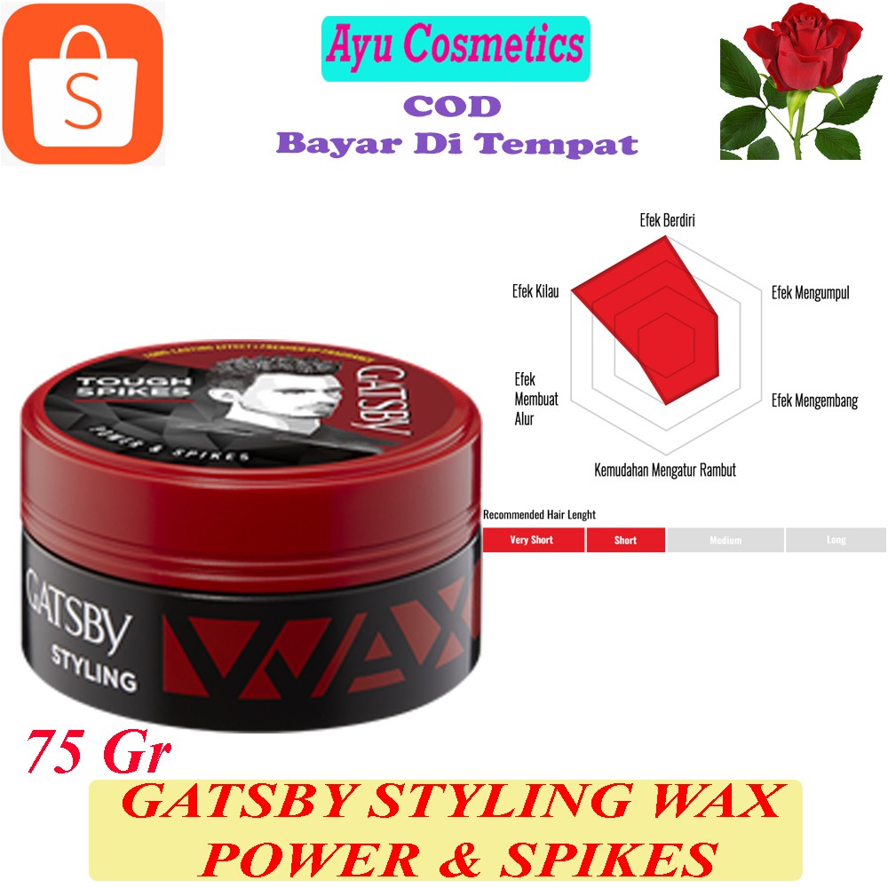 Gatsby Styling Wax 75 g Spiky Stand Up