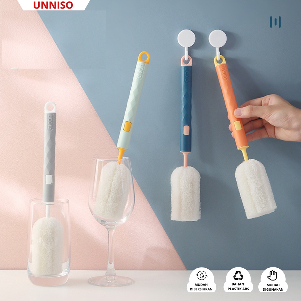 UNNISO - Sponge Cup Silicone Bottle Cleaner Brush SCP07