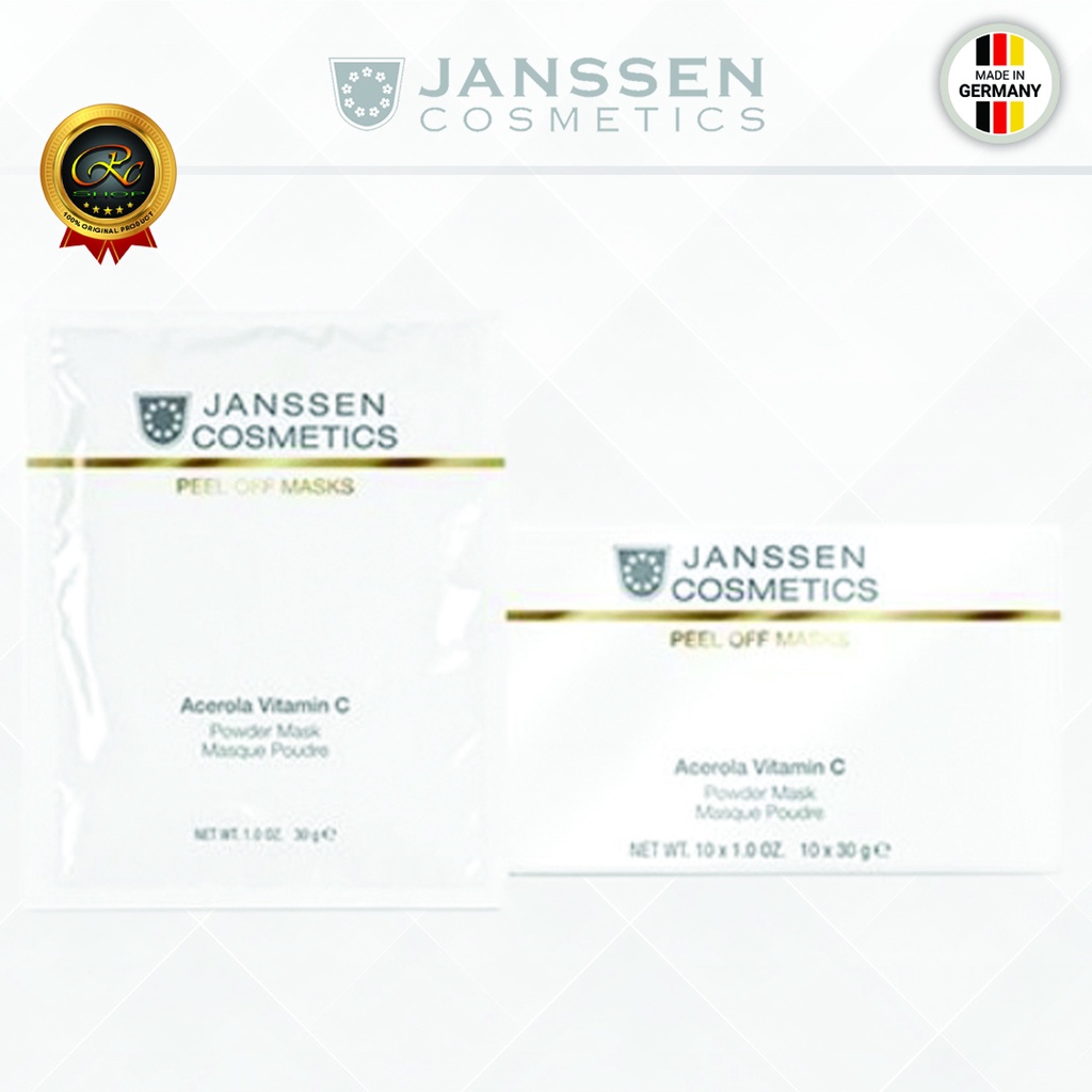 Masker Wajah Janssen Cosmetics ACEROLA VITAMIN C | PEEL OFF MASK | Anti Aging & Skin Regeneration