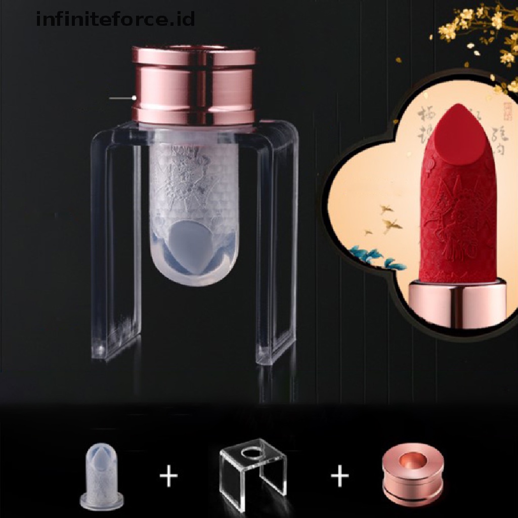 Infiniteforce.id 3pcs / Set Cetakan Lipstick Diy Bahan Silikon