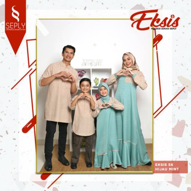 Seply Eksis 56 hijau mint/Gissel 140 hijau mint