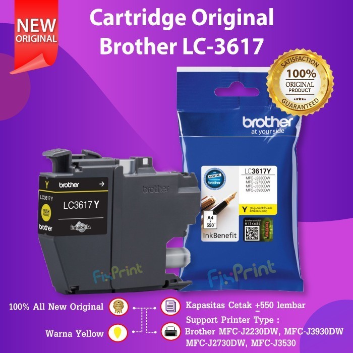 33D  BROTHER Tinta LC-3617BK | LC3617BK | LC3617 BK Original Black