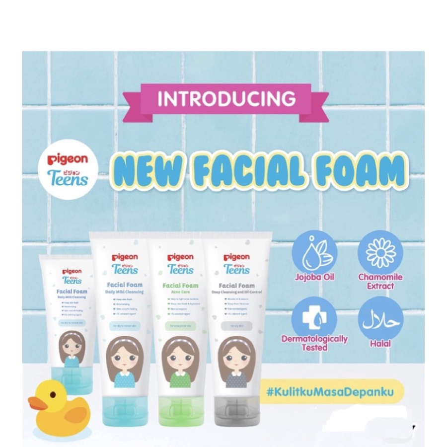 PIGEON TEENS Facial Foam / Daily Facial Foam / Anti Acne Facial Foam