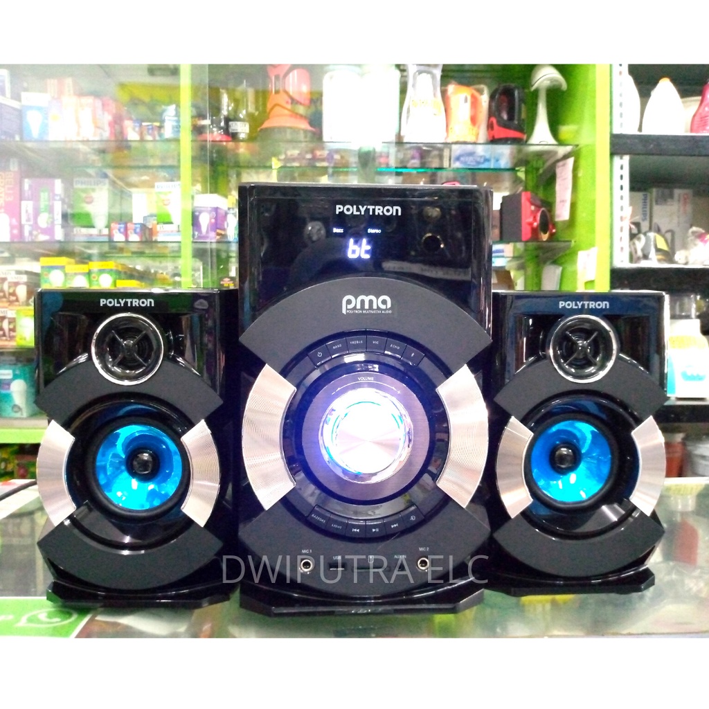 POLYTRON Speaker Bluetooth PMA 9507 / PMA9507 / 9527 -  RADIO + KAROKE SUPER BASS