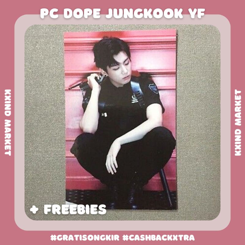 [ RARE ] Photocard Jungkook Dope Young Forever / PC JK YF Dope / PC Dope BTS / YF JK / album bts