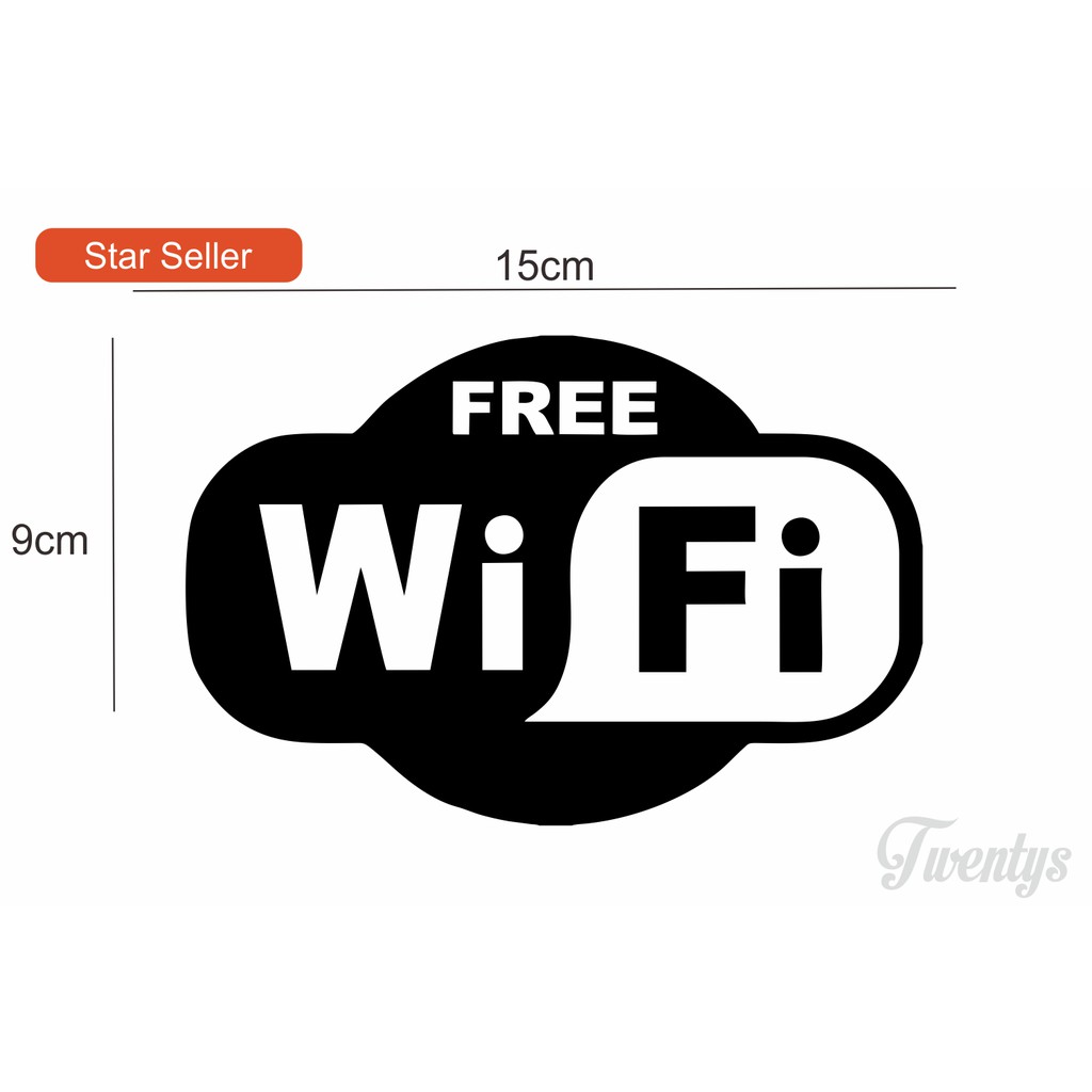 

STIKER WIFI CUTTING STIKER VINYL DECAL