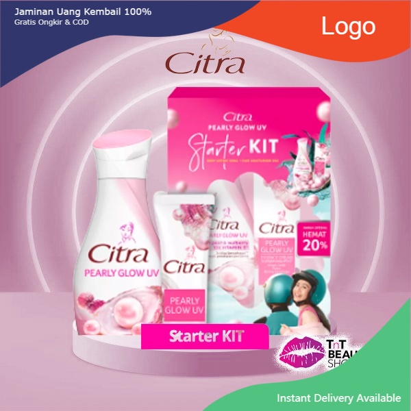 Citra Pearly Glow Uv Stater Kit - Body lotion 120ml - Citra Moisturizer 20g