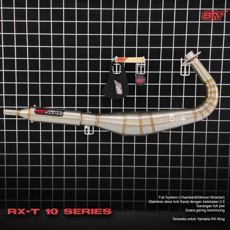 Knalpot RX King Telo 3v3 Stainless Steel Eighty 8TY