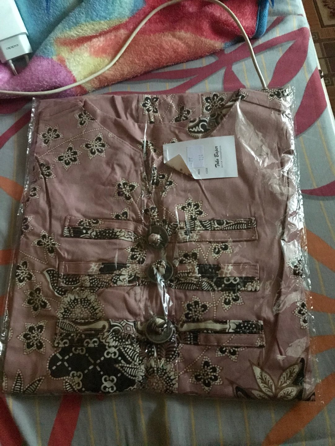 Atasan Batik T600 Black