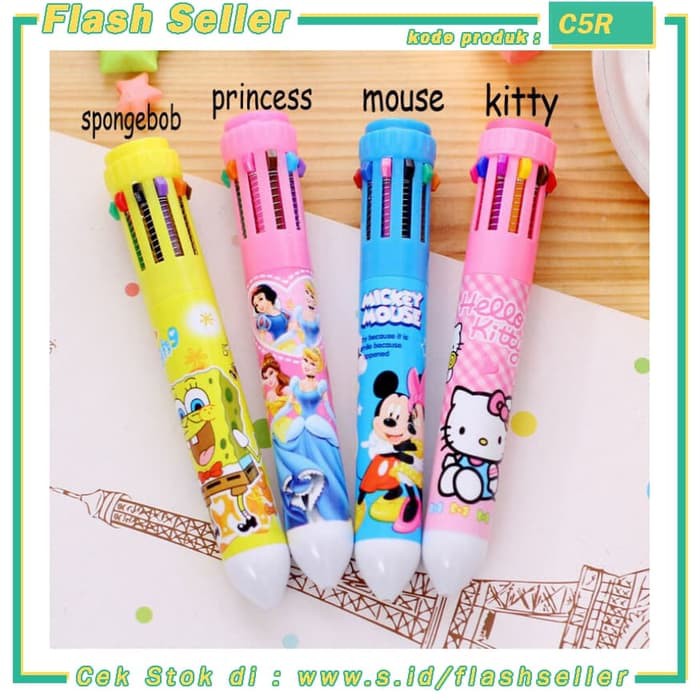 

C5R Pena Ballpoint Multi Warna 10 in 1 - Multi-Color