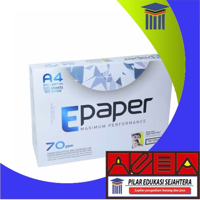 

KERTAS HVS / PRINT / FOTOCOPY E-PAPER A4 70GR MURAH