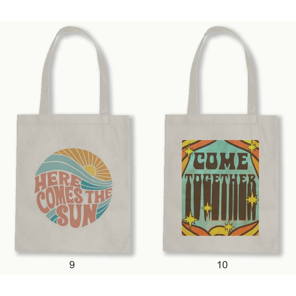 TOTE BAG RESLETING - THE BEATLES Quotes series