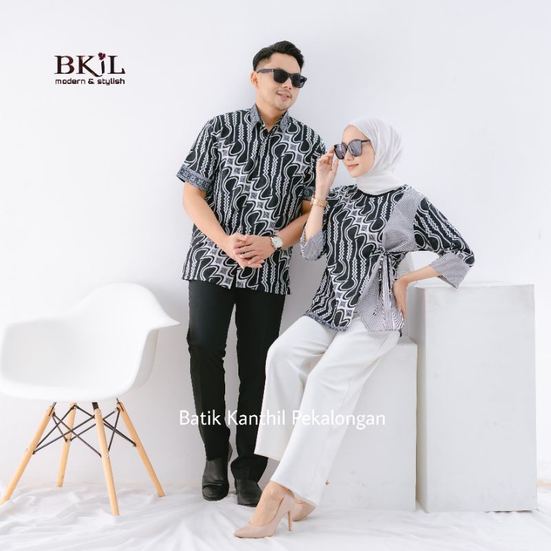Baju Batik Kerja Wanita Modern Parang Agung