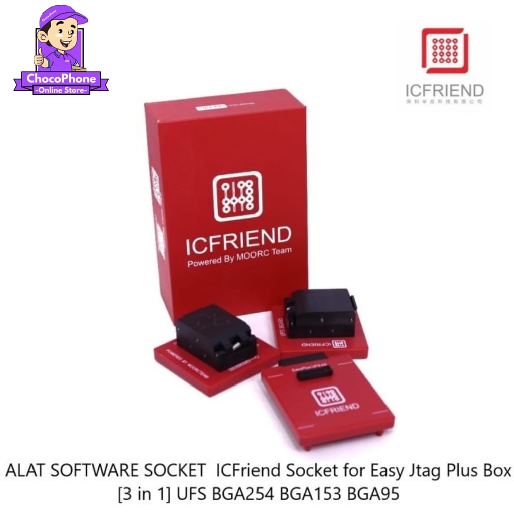 Jual ALAT SOFTWARE SOCKET ICFRIEND SOCKET FOR EASY JTAG PLUS BOX [3 IN
