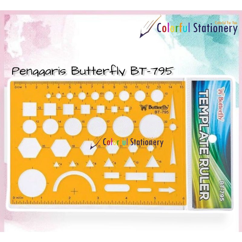 

Penggaris / Mistar / Cetakan Butterfly BT-795