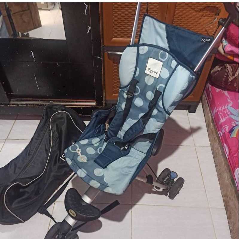 stroller isport cocolatte  cabin size preloved