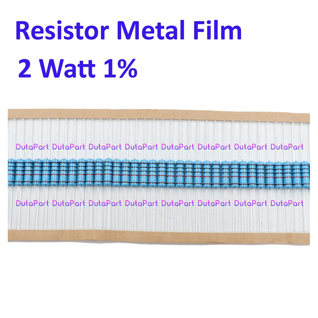 Resistor Metal Film 2W 2Watt 2 Watt Toleransi 1% SEMUA UKURAN LIHAT DESKRIPSI
