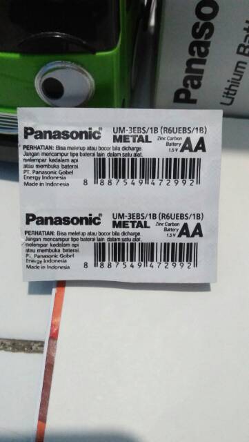 Batre batery baterai panasonic AA tau A2 asli original